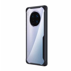 Husa compatibila cu Huawei Mate 40 Pro, AntiGravity, SILKASE, culoare transparent / negru Husa compatibila cu Huawei Mate 40 Pro, AntiGravity, SILKASE, culoare transparent / negru