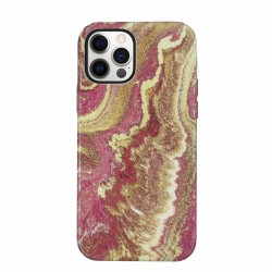 Husa SILASKE pentru Apple iPhone 12 Pro, cauciuc/plastic, culoare marmura roz Husa SILASKE pentru Apple iPhone 12 Pro, cauciuc/plastic, culoare marmura roz