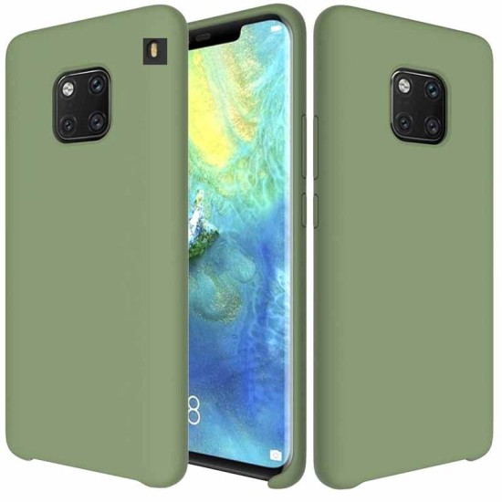 Husa SILKASE pentru Huawei Mate 20 Pro, culoare verde, silicon (Husa Soft Silicon, H0810) by www.silkase.ro
