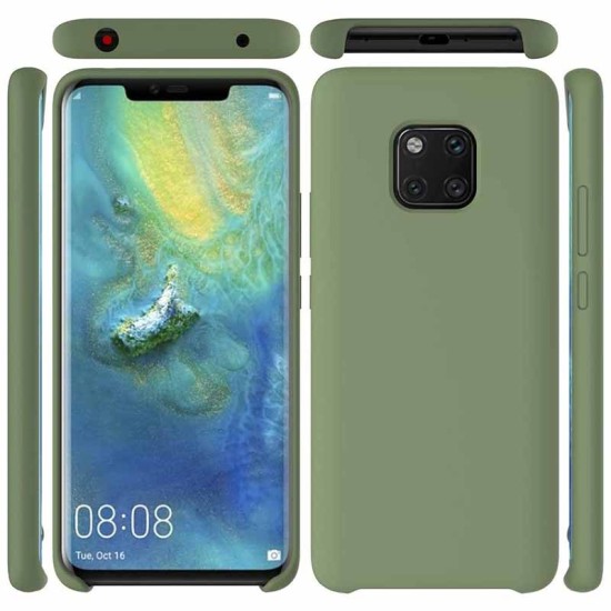Husa SILKASE pentru Huawei Mate 20 Pro, culoare verde, silicon (Husa Soft Silicon, H0810) by www.silkase.ro