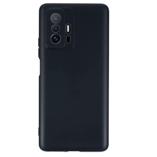 Husa SILKASE pentru Xiaomi 11T/ 11T Pro, silicon, protectie camera, negru (11T, H1019) by www.silkase.ro