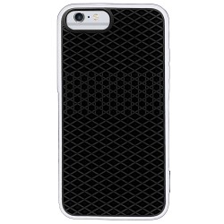 Husa waffle SILKASE pentru Apple iPhone 6/6s, cauciuc, culoare alb/negru