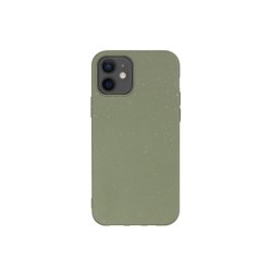 Husa SILKASE pentru Apple iPhone 12 Mini, bio-degradabila, culoare Verde army