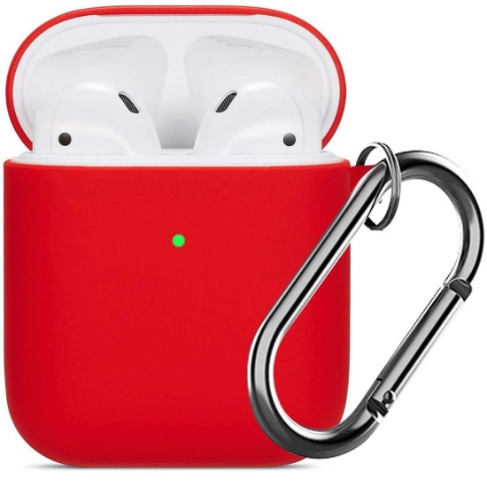 Husa SILKASE pentru Airpods, culoare rosu, soft silicon (SILKASE, ) by www.silkase.ro Husa SILKASE pentru Airpods, culoare rosu, soft silicon (, H1368) by www.silkase.ro