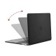 Husa SILKASE pentru MacBook Air 13 M1, subtire, culoare negru, plastic mat (Protectie laptop, H1372) by www.silkase.ro
