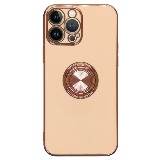 Husa SILKASE pentru Apple iPhone 13 Pro Max, protectie camera, silicon roz/auriu (iPhone 13 Pro Max, H1502) by www.silkase.ro