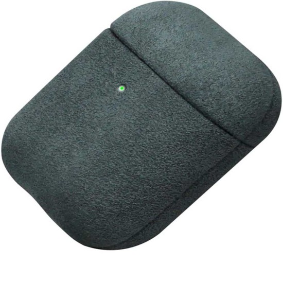 Husa alcantara SILKASE pentru Apple Airpods, material soft, culoare verde inchis (SILKASE, ) by www.silkase.ro Husa alcantara SILKASE pentru Apple Airpods, material soft, culoare verde inchis (, H1503) by www.silkase.ro