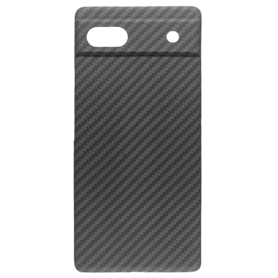 Husa fibra de carbon SILKASE pentru Google Pixel 6a, protectie camera, aramid kevlar, negru (Telefoane Google, H1525) by www.silkase.ro
