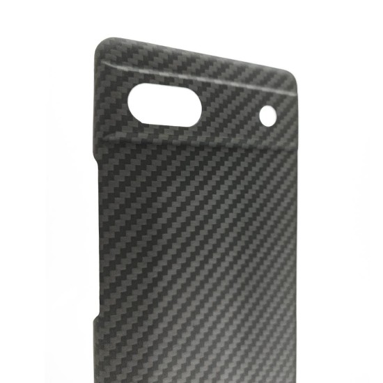 Husa fibra de carbon SILKASE pentru Google Pixel 6a, protectie camera, aramid kevlar, negru (Telefoane Google, H1525) by www.silkase.ro