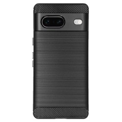 Husa SILKASE pentru Google Pixel 7, silicon carbon, culoare negru