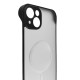 Husa FrameLess Magsafe SILKASE pentru Apple iPhone 14 Plus, plastic slim, negru/transparent mat (SILKASE, iPhone 14 Plus) by www.silkase.ro Husa FrameLess Magsafe SILKASE pentru Apple iPhone 14 Plus, plastic slim, negru/transparent mat (iPhone 14 Plus, H1541) by www.silkase.ro