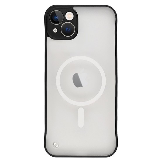 Husa FrameLess Magsafe SILKASE pentru Apple iPhone 14 Plus, plastic slim, negru/transparent mat (SILKASE, iPhone 14 Plus) by www.silkase.ro Husa FrameLess Magsafe SILKASE pentru Apple iPhone 14 Plus, plastic slim, negru/transparent mat (iPhone 14 Plus, H1541) by www.silkase.ro