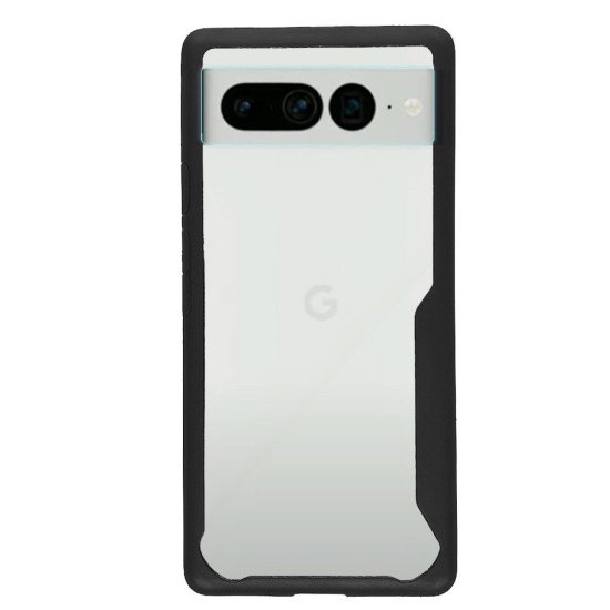 Husa SILKASE pentru Google Pixel 7 Pro, AntiGravity, negru/transparent (Telefoane Google, H1545) by www.silkase.ro
