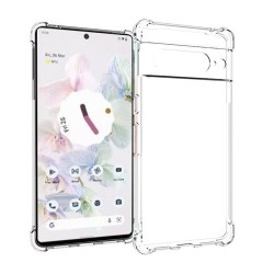 Husa SILKASE antishock pentru Google Pixel 7 Pro, protectie camera,silicon transparent