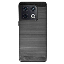 Husa SILKASE pentru OnePlus 10T, silicon carbon, culoare negru