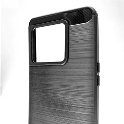 Husa SILKASE pentru OnePlus 10T, silicon carbon, culoare negru Husa SILKASE pentru OnePlus 10T, silicon carbon, culoare negru