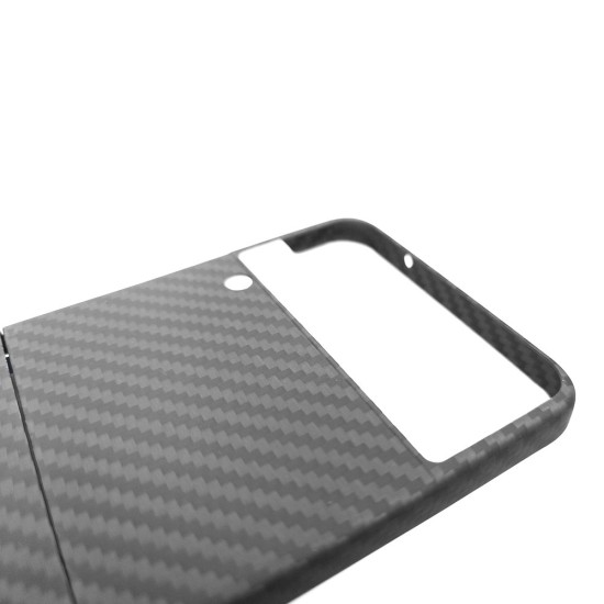 Husa fibra carbon SILKASE pentru Samsung Z Flip 4, aramid kevlar, negru (SILKASE, Telefoane Samsung) by www.silkase.ro Husa fibra carbon SILKASE pentru Samsung Z Flip 4, aramid kevlar, negru (Telefoane Samsung, H1568) by www.silkase.ro