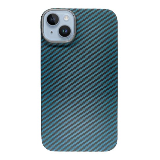 Husa fibra de carbon SILKASE pentru Apple iPhone 14, albastru (iPhone 14, H1569) by www.silkase.ro