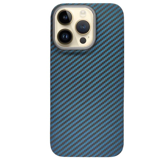 Husa fibra de carbon SILKASE pentru Apple iPhone 14 Pro Max, albastru (iPhone 14 Pro Max, H1572) by www.silkase.ro