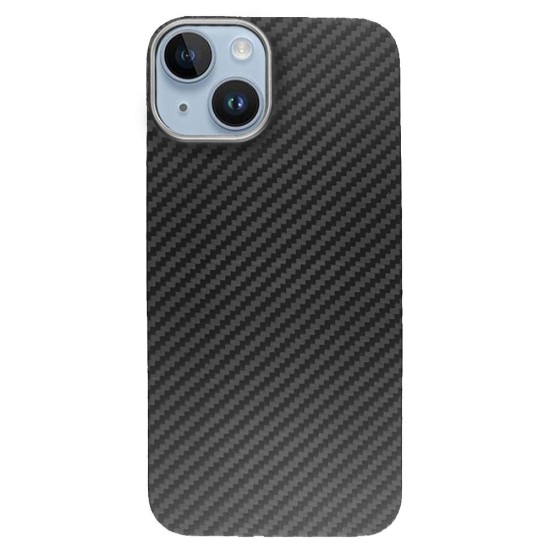 Husa fibra de carbon SILKASE pentru Apple iPhone 14, negru mat (iPhone 14, H1573) by www.silkase.ro