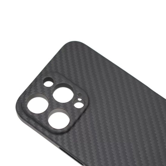 Husa fibra carbon SILKASE pentru Apple iPhone 14 Pro Max, aramid kevlar,protectie camera, negru (iPhone 14 Pro Max, H1584) by www.silkase.ro