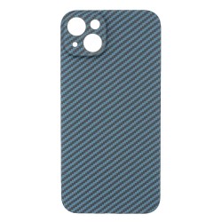 Husa fibra carbon SILKASE pentru Apple iPhone 14 Plus, aramid kevlar,protectie camera, albastru Husa fibra carbon SILKASE pentru Apple iPhone 14 Plus, aramid kevlar,protectie camera, albastru