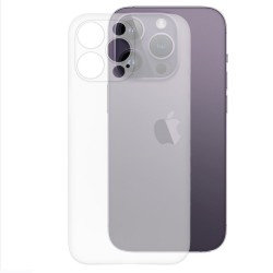 Husa 0.3mm pentru Apple iPhone 14 Pro, SILKASE, subtire, culoare alb/transparent, plastic mat Husa 0.3mm pentru Apple iPhone 14 Pro, SILKASE, subtire, culoare alb/transparent, plastic mat