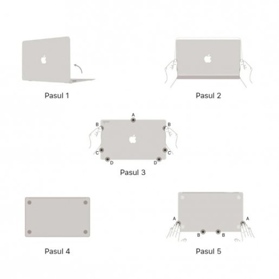 Husa SILKASE pentru MacBook Pro 16 M1,A2485, subtire, culoare negru, plastic mat (Protectie laptop, H1610) by www.silkase.ro