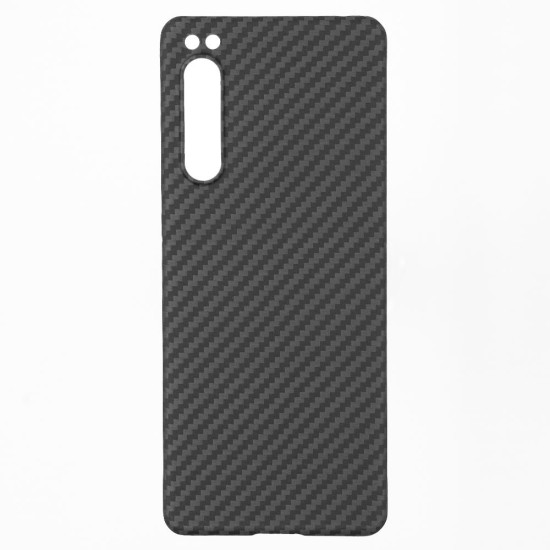 Husa fibra carbon SILKASE pentru Sony Xperia 5 IV, aramid kevlar, negru (SILKASE, Xperia 5 IV) by www.silkase.ro Husa fibra carbon SILKASE pentru Sony Xperia 5 IV, aramid kevlar, negru (Xperia 5 IV, H1674) by www.silkase.ro