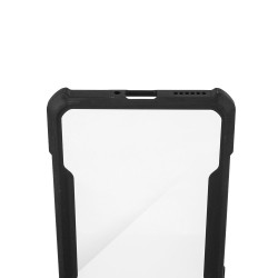 Husa SILKASE pentru OPPO Reno 8 Pro, camera protection, AntiGravity, AntiShock, negru/transparent Husa SILKASE pentru OPPO Reno 8 Pro, camera protection, AntiGravity, AntiShock, negru/transparent
