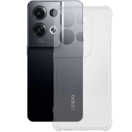 Husa AntiShock SILKASE pentru OPPO Reno 8 Pro, silicon transparent (Reno8 Pro, H1689) by www.silkase.ro