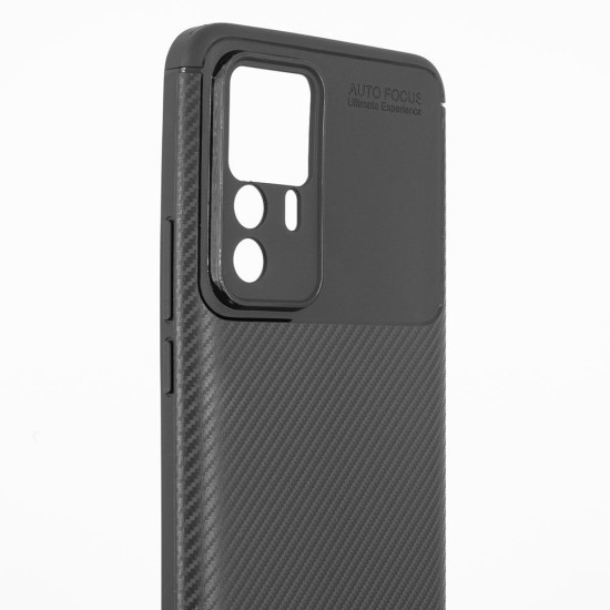 Husa SILKASE pentru Xiaomi 12T Pro, silicon carbon, culoare negru (12T Pro, H1694) by www.silkase.ro