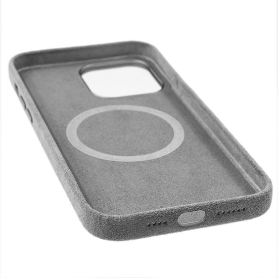 Husa Full alcantara MagSafe SILKASE pentru Apple iPhone 15 Pro, culoare gri (SILKASE, iPhone 15 Pro) by www.silkase.ro Husa Full alcantara MagSafe SILKASE pentru Apple iPhone 15 Pro, culoare gri (iPhone 15 Pro, H2350) by www.silkase.ro