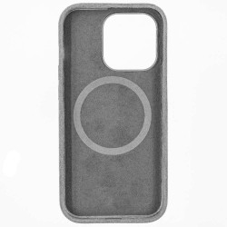 Husa alcantara MagSafe SILKASE pentru Apple iPhone 14 Pro Max, culoare gri Husa alcantara MagSafe SILKASE pentru Apple iPhone 14 Pro Max, culoare gri