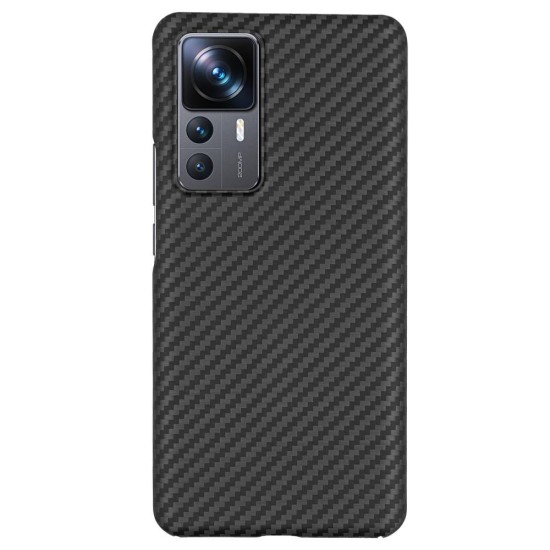 Husa fibra de carbon SILKASE pentru Xiaomi 12T Pro, aramid kevlar, negru mat (SILKASE, Husa Kevlar) by www.silkase.ro Husa fibra de carbon SILKASE pentru Xiaomi 12T Pro, aramid kevlar, negru mat (12T Pro, H1698) by www.silkase.ro