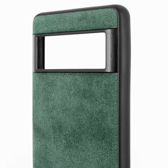 Husa alcantara SILKASE pentru Google Pixel 7 Pro, material soft, culoare verde (SILKASE, Telefoane Google) by www.silkase.ro Husa alcantara SILKASE pentru Google Pixel 7 Pro, material soft, culoare verde (Telefoane Google, H2159) by www.silkase.ro