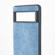 Husa alcantara SILKASE pentru Google Pixel 7 Pro, material soft, culoare albastru (Telefoane Google, H2160) by www.silkase.ro