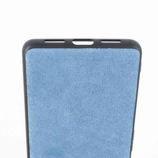 Husa alcantara SILKASE pentru Google Pixel 7 Pro, material soft, culoare albastru (Telefoane Google, H2160) by www.silkase.ro
