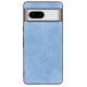 Husa alcantara SILKASE pentru Google Pixel 7, material soft, culoare albastru (Telefoane Google, H2157) by www.silkase.ro