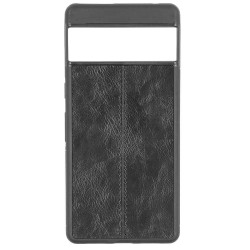 Husa pentru Google Pixel 7 Pro, SILKASE, imitatie piele, silicon, culoare negru Husa pentru Google Pixel 7 Pro, SILKASE, imitatie piele, silicon, culoare negru