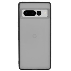 Husa Hybrid SILKASE pentru Google Pixel 7 Pro, cauciuc/plastic, culoare negru/transparent mat