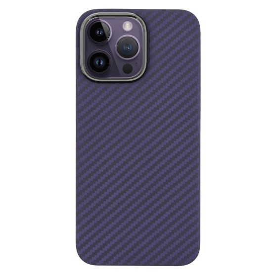 Husa fibra carbon SILKASE pentru Apple iPhone 14 Pro, aramid kevlar, metal camera, mov (SILKASE, iPhone 14 Pro) by www.silkase.ro Husa fibra carbon SILKASE pentru Apple iPhone 14 Pro, aramid kevlar, metal camera, mov (iPhone 14 Pro, H2170) by www.silkase.ro