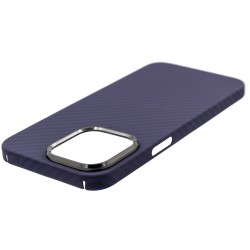 Husa fibra carbon SILKASE pentru Apple iPhone 14 Pro Max, aramid kevlar, metal camera, mov Husa fibra carbon SILKASE pentru Apple iPhone 14 Pro Max, aramid kevlar, metal camera, mov