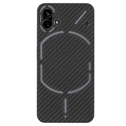 Husa fibra carbon SILKASE pentru Nothing Phone 1, aramid kevlar, negru Husa fibra carbon SILKASE pentru Nothing Phone 1, aramid kevlar, negru