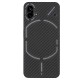 Husa fibra carbon SILKASE pentru Nothing Phone 1, aramid kevlar, negru (SILKASE, Husa Kevlar) by www.silkase.ro Husa fibra carbon SILKASE pentru Nothing Phone 1, aramid kevlar, negru (Phone (1), H2172) by www.silkase.ro