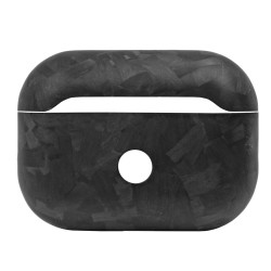 Husa fibra Carbon SILKASE pentru Airpods Pro 2, culoare negru, kevlar forged mata Husa fibra Carbon SILKASE pentru Airpods Pro 2, culoare negru, kevlar forged mata
