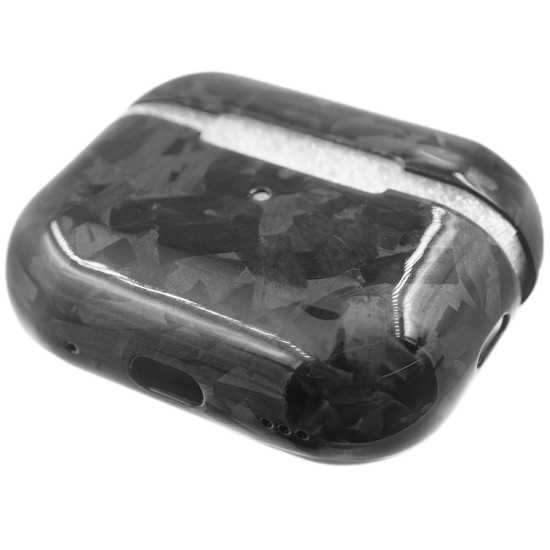 Husa fibra Carbon SILKASE pentru Airpods Pro 2, culoare negru, kevlar forged lucios (SILKASE, Pro 2) by www.silkase.ro Husa fibra Carbon SILKASE pentru Airpods Pro 2, culoare negru, kevlar forged lucios (Pro 2, H2175) by www.silkase.ro