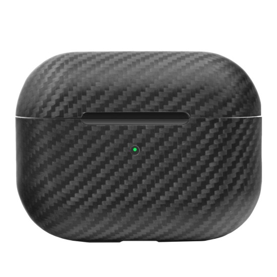 Husa fibra Carbon SILKASE pentru Airpods Pro 2, culoare negru, kevlar mat (SILKASE, Pro 2) by www.silkase.ro Husa fibra Carbon SILKASE pentru Airpods Pro 2, culoare negru, kevlar mat (Pro 2, H2176) by www.silkase.ro