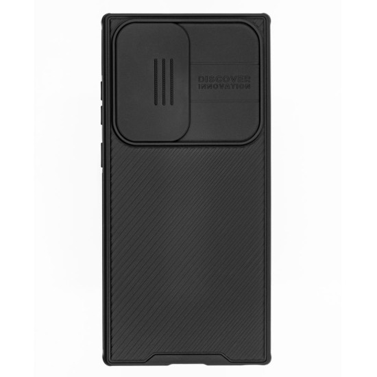 Husa Nillkin pentru Samsung Galaxy S24 Ultra, camera privacy, plastic negru (Telefoane Samsung, H2495) by www.silkase.ro