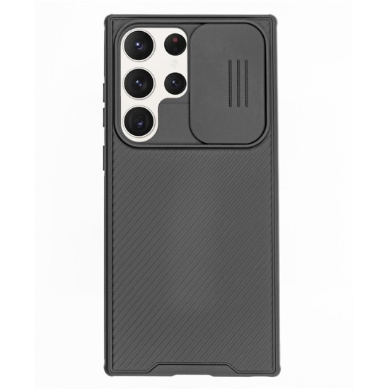 Husa Nillkin pentru Samsung Galaxy S24 Ultra, camera privacy, plastic negru (Telefoane Samsung, H2495) by www.silkase.ro